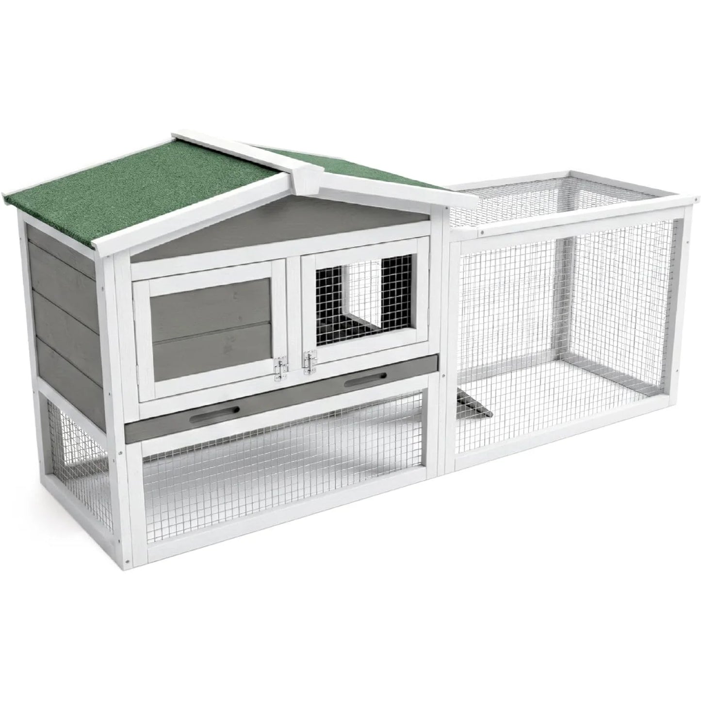2-Story Wooden Rabbit & Small Animal Hutch