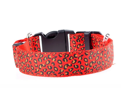 LED Luminous Dog Collar – Adjustable Glow Safety Collar for Night Walks