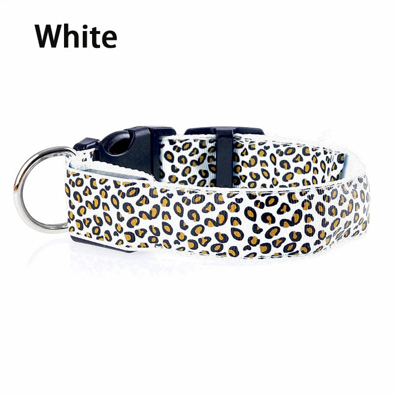 LED Luminous Dog Collar – Adjustable Glow Safety Collar for Night Walks