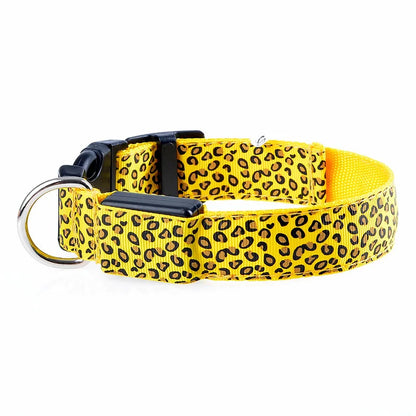 LED Luminous Dog Collar – Adjustable Glow Safety Collar for Night Walks
