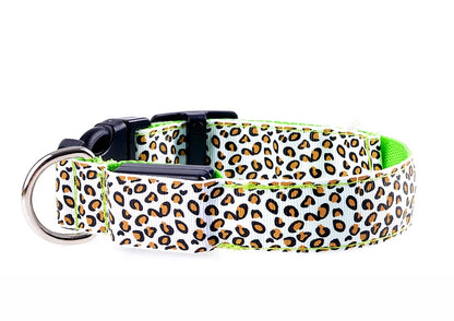 LED Luminous Dog Collar – Adjustable Glow Safety Collar for Night Walks