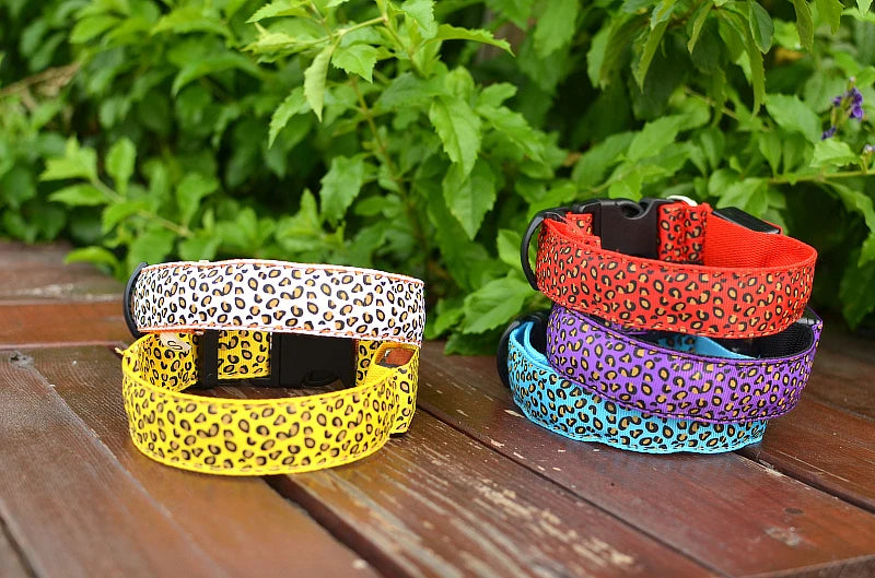 LED Luminous Dog Collar – Adjustable Glow Safety Collar for Night Walks