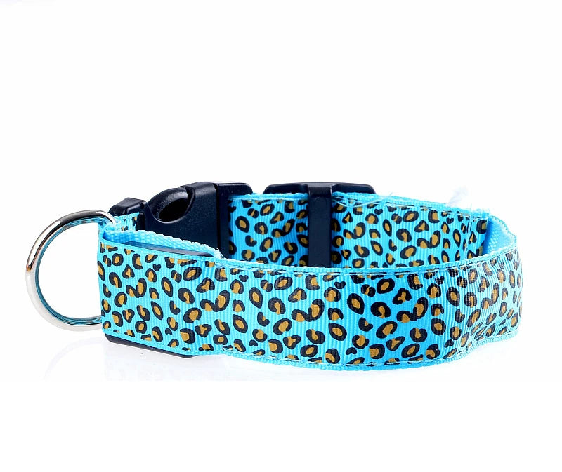 LED Luminous Dog Collar – Adjustable Glow Safety Collar for Night Walks
