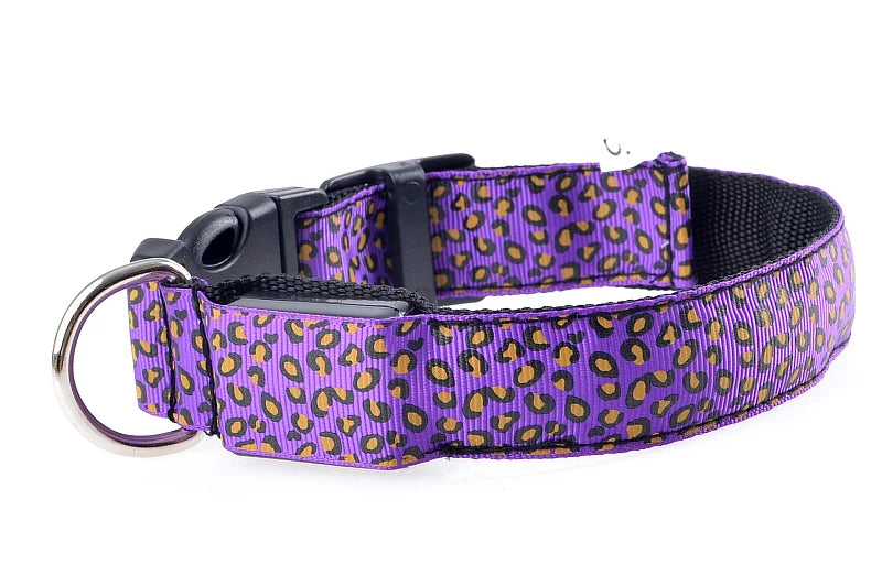 LED Luminous Dog Collar – Adjustable Glow Safety Collar for Night Walks