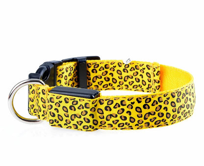 LED Luminous Dog Collar – Adjustable Glow Safety Collar for Night Walks