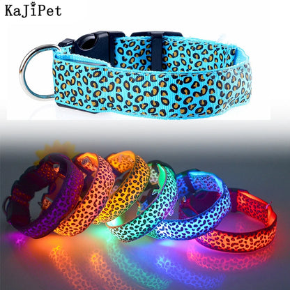 LED Luminous Dog Collar – Adjustable Glow Safety Collar for Night Walks