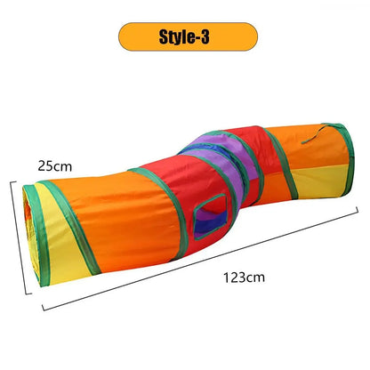 Portable Foldable Cat & Rabbit Tunnel – Interactive Play Tube for Exercise & Enrichment