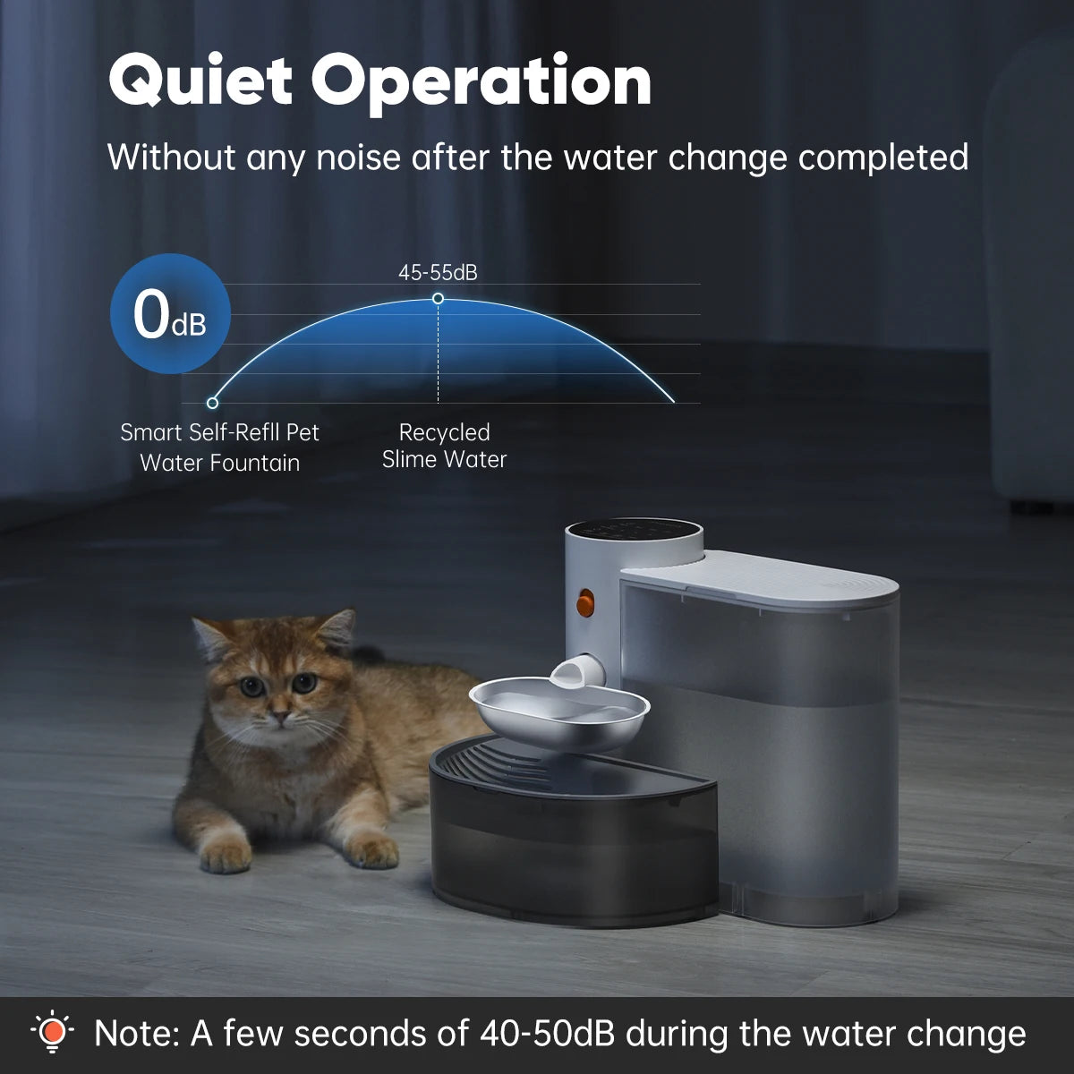Smart Stainless Steel Pet Water Fountain – Automatic Wireless Dispenser for Cats & Dogs