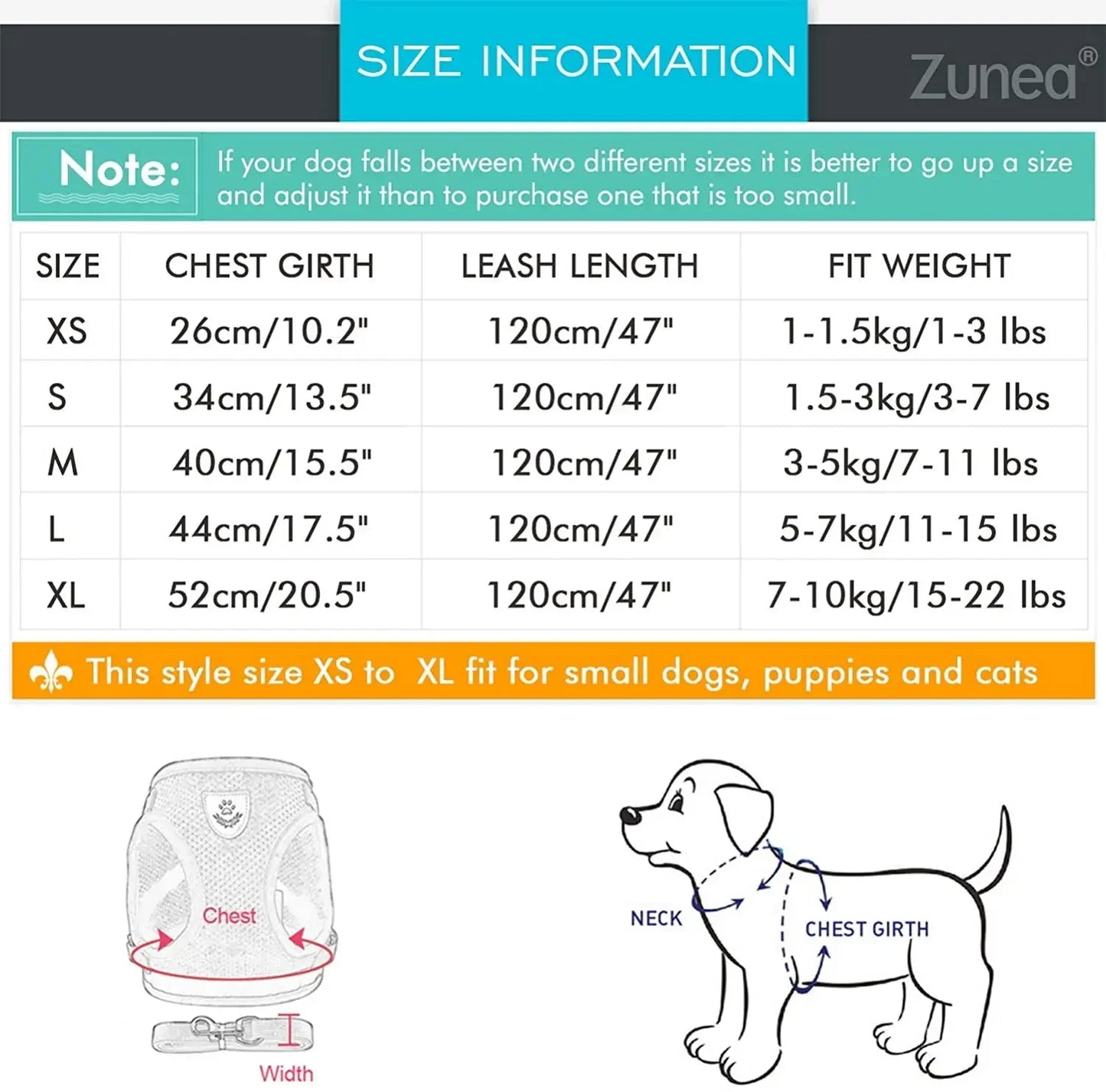 Reflective Cat & Small Dog Harness Set