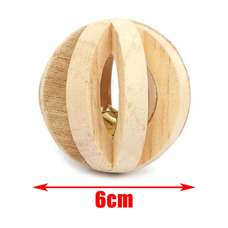 Wooden Rabbit Chew Toys – Natural Dental Roller Set