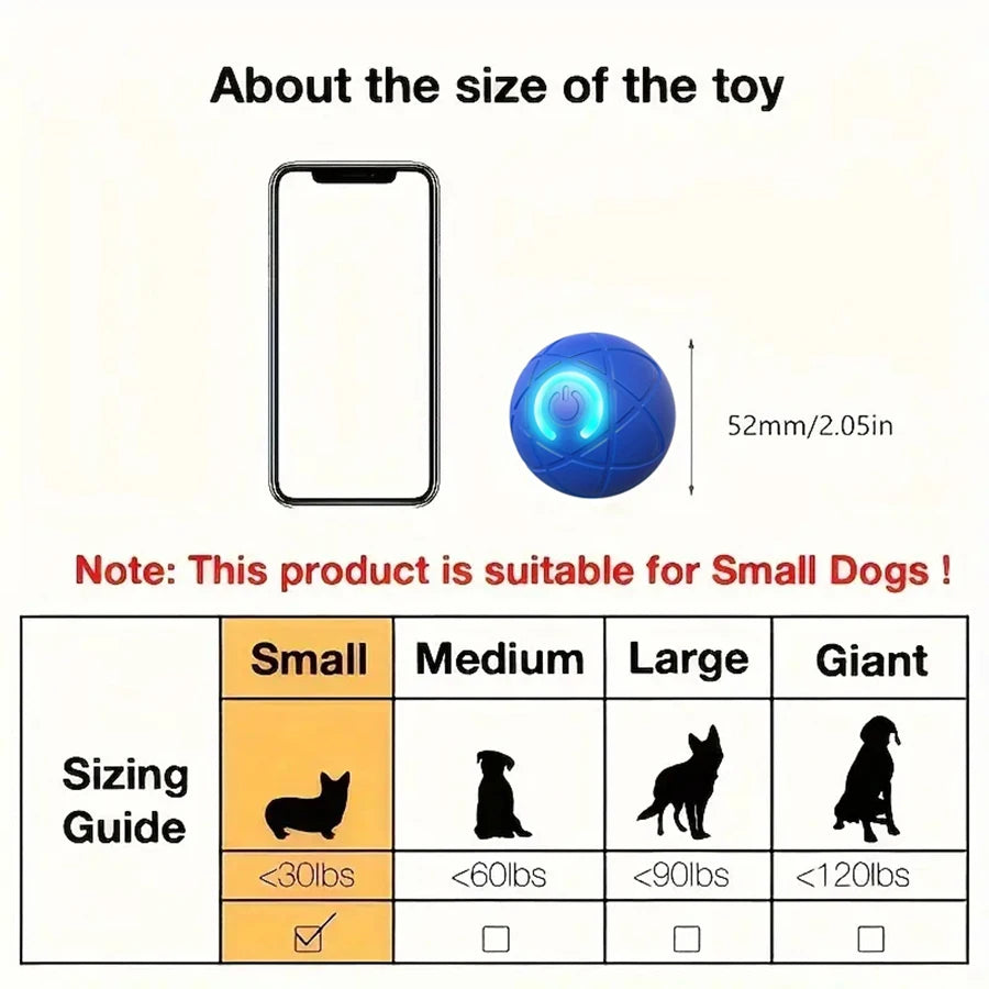 Interactive Rolling Ball Toy for Dogs & Cats