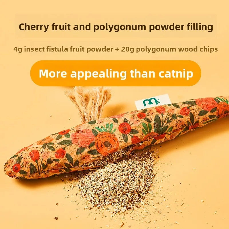 Natural Matatabi Catnip Fish Toy – Interactive Chew & Teething Toy for Cats & Kittens