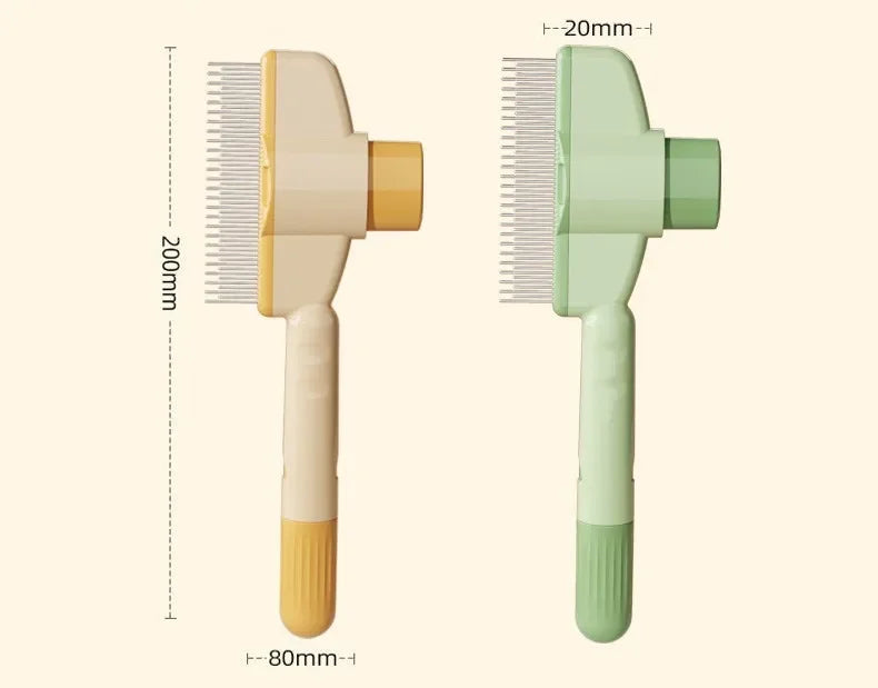 Self-Cleaning Pet Grooming Brush – One-Click Deshedding & Massage Comb for Dogs & Cats