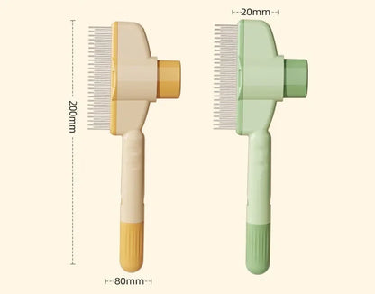 Self-Cleaning Pet Grooming Brush – One-Click Deshedding & Massage Comb for Dogs & Cats