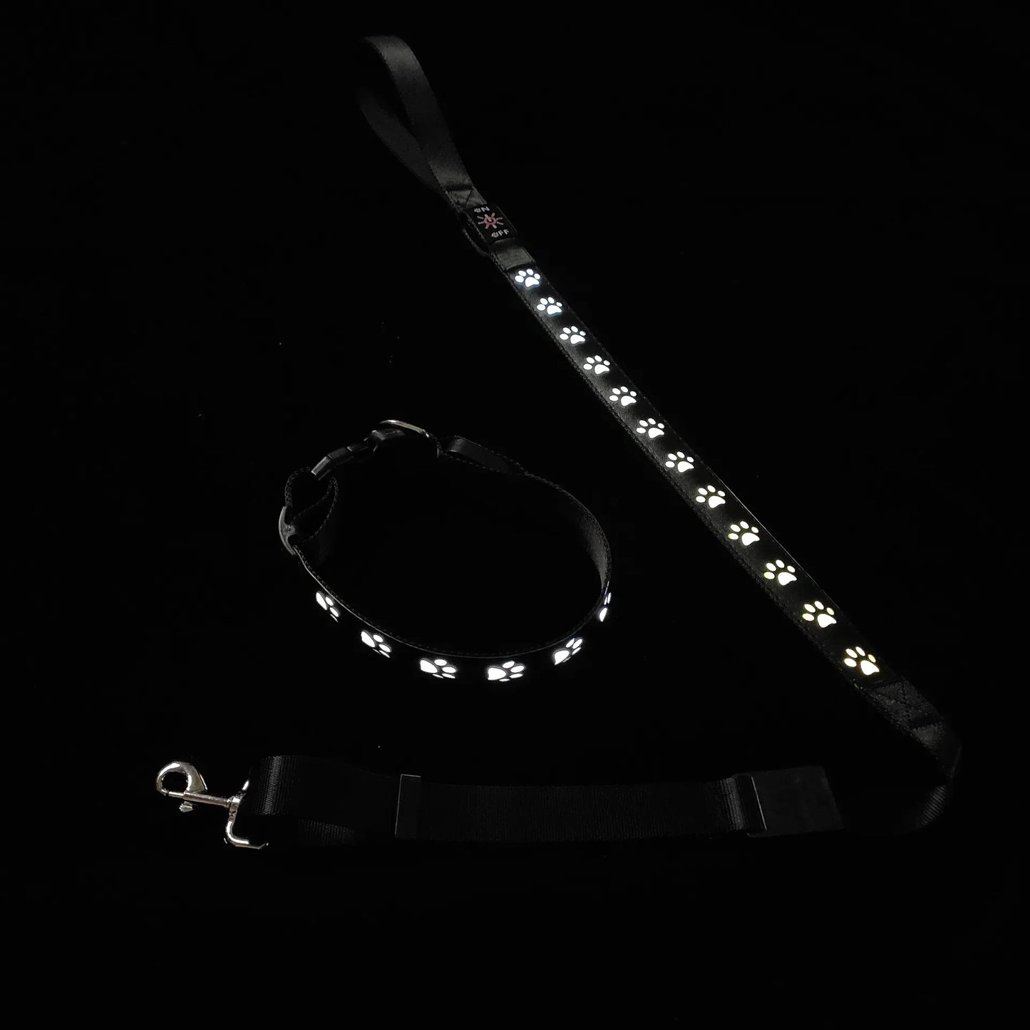 LED Light-Up Dog Collar & Leash Set