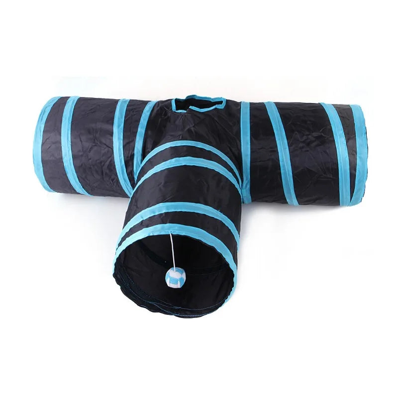 Foldable Pet Tunnel Toy – Interactive Play Tube for Cats & Rabbits