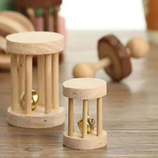 Wooden Rabbit Chew Toys – Natural Dental Roller Set