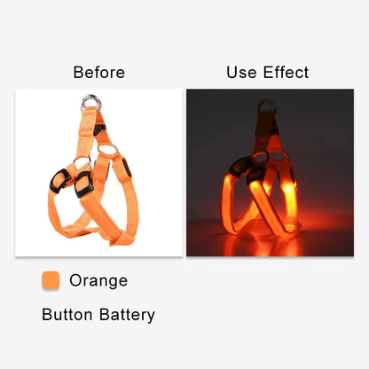 Adjustable LED No-Pull Dog Harness