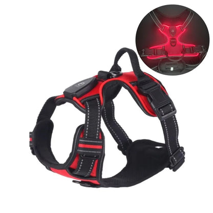 LED Reflective Dog Harness