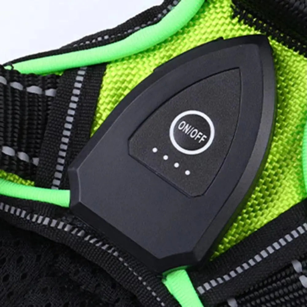 LED Reflective Dog Harness