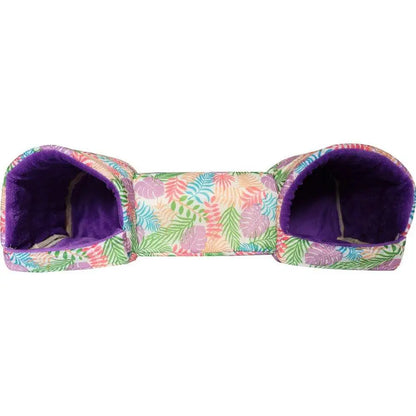 Fleece Pet Tunnel Hideaway – Cozy Burrow Bed for Cats & Rabbits