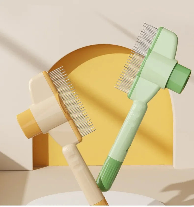 Self-Cleaning Pet Grooming Brush – One-Click Deshedding & Massage Comb for Dogs & Cats