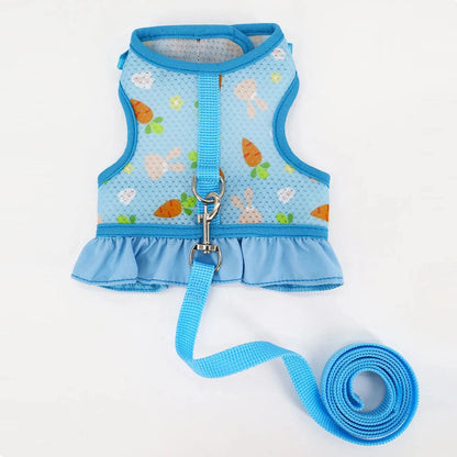Cute Adjustable Rabbit Harness & Leash Set
