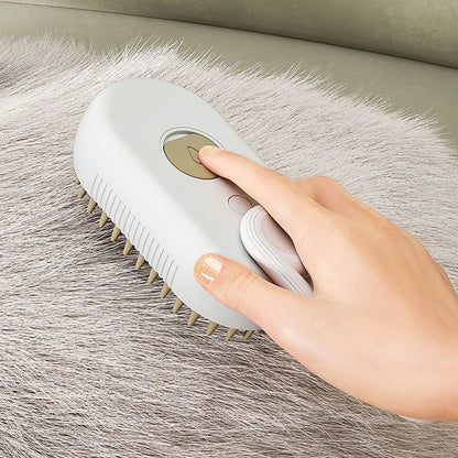 3-In-1 Steamy Pet Grooming Brush