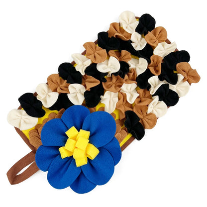 Interactive Floral Feeding Mat for Rabbits