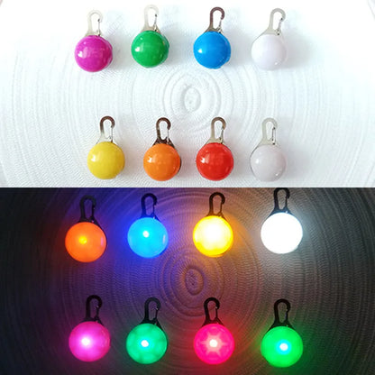 USB Rechargeable LED Dog Collar with Detachable Pendant – Luminous Safety Collar for Dogs & Cats