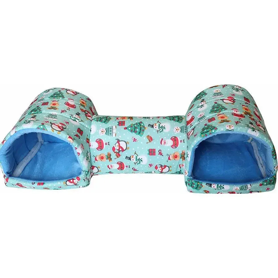 Fleece Pet Tunnel Hideaway – Cozy Burrow Bed for Cats & Rabbits