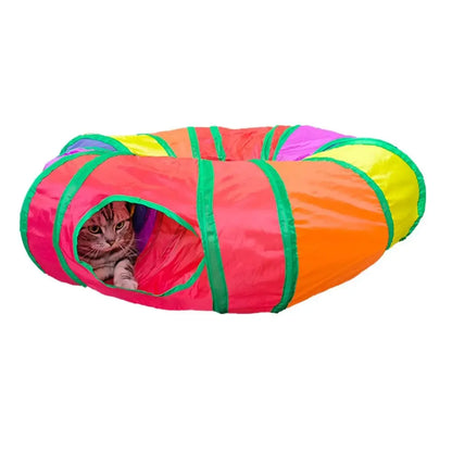 Portable Foldable Cat & Rabbit Tunnel – Interactive Play Tube for Exercise & Enrichment