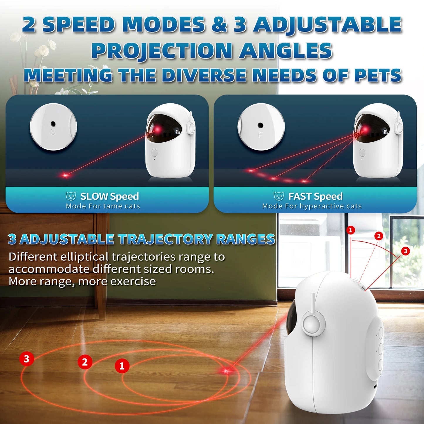 Automatic Rechargeable Laser Pet Toy