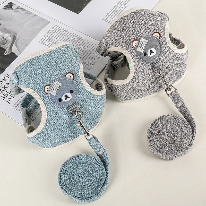 Cute Handmade Rabbit Harness Set