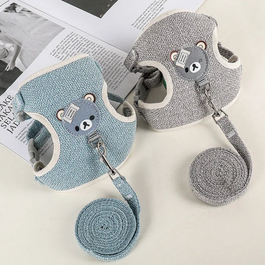 Cute Handmade Rabbit Harness Set