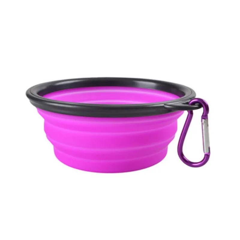 Portable Foldable Pet Food & Water Bowl