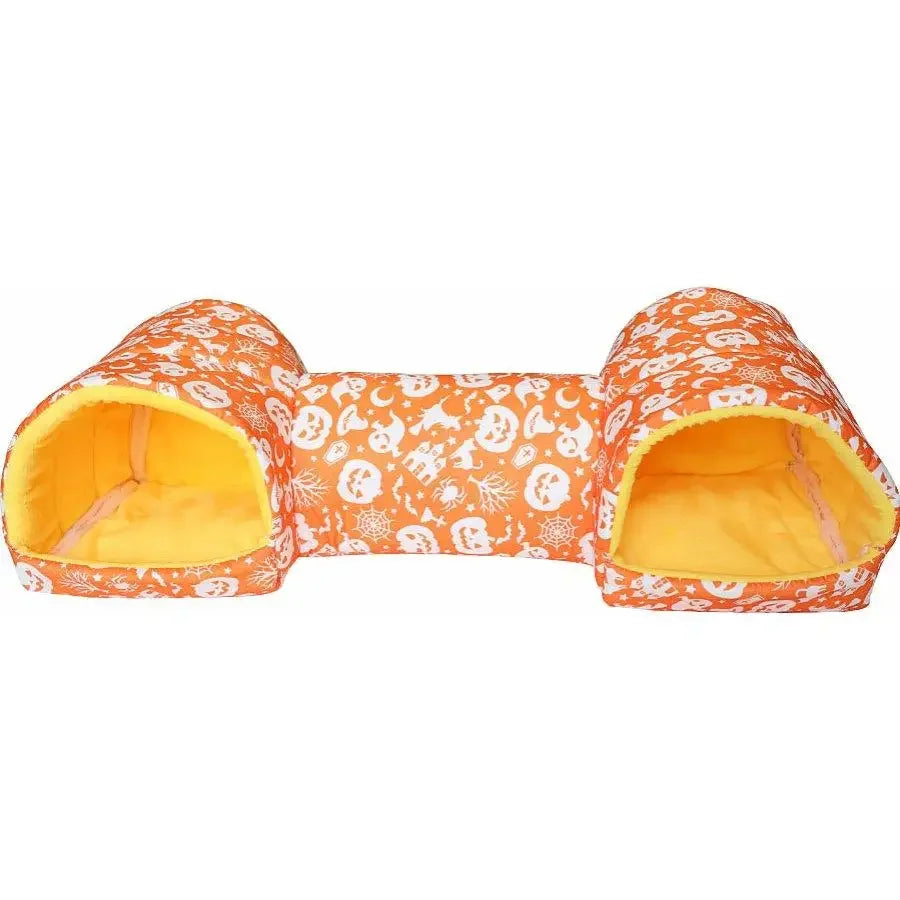 Fleece Pet Tunnel Hideaway – Cozy Burrow Bed for Cats & Rabbits