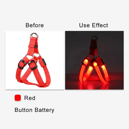 Adjustable LED No-Pull Dog Harness