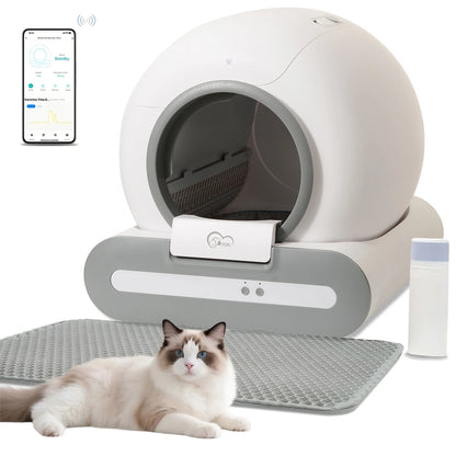 Smart Self-Cleaning Cat Litter Box with App Control