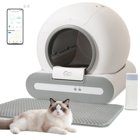 Smart Self-Cleaning Cat Litter Box with App Control