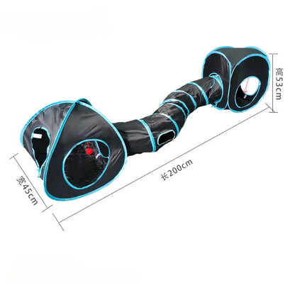 Foldable Pet Tunnel Toy – Interactive Play Tube for Cats & Rabbits