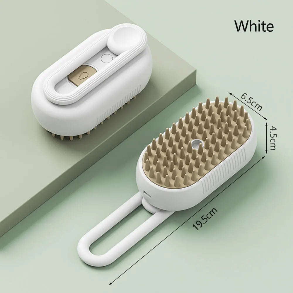 3-In-1 Steamy Pet Grooming Brush