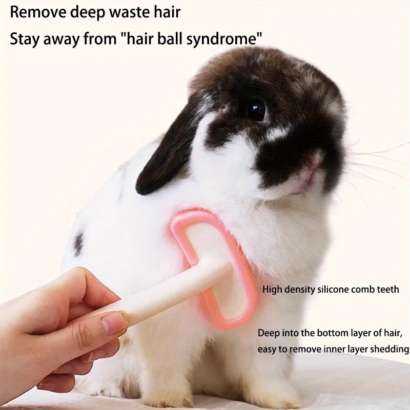 Rabbit Grooming Massage & Deshedding Comb