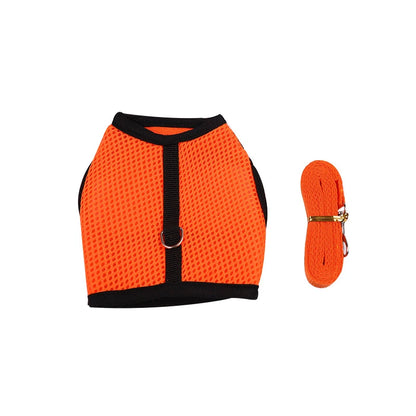 Rabbit Harness & Leash Set – Adjustable Walking Vest for Bunnies