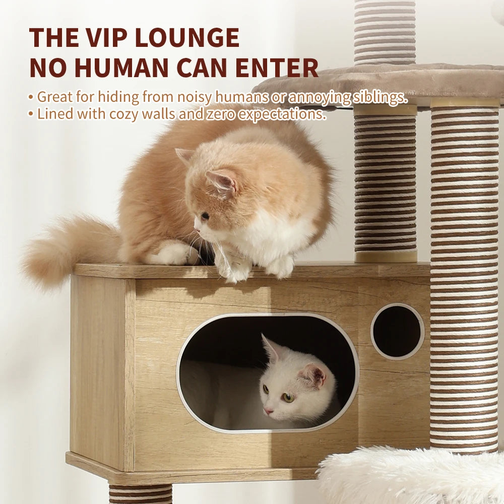 Multi-Tier Cat Tree Tower – Climbing Frame with Scratching Posts & Cozy Perch