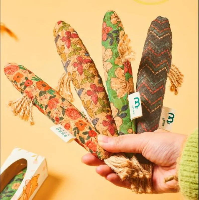 Natural Matatabi Catnip Fish Toy – Interactive Chew & Teething Toy for Cats & Kittens