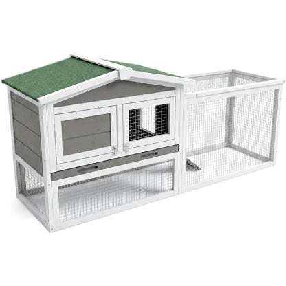 2-Story Wooden Rabbit & Small Animal Hutch