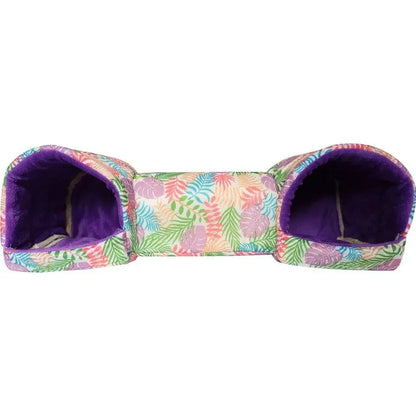 Fleece Pet Tunnel Hideaway – Cozy Burrow Bed for Cats & Rabbits