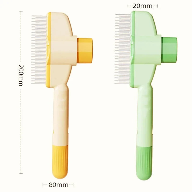 Self-Cleaning Pet Grooming Brush – One-Click Deshedding & Massage Comb for Dogs & Cats