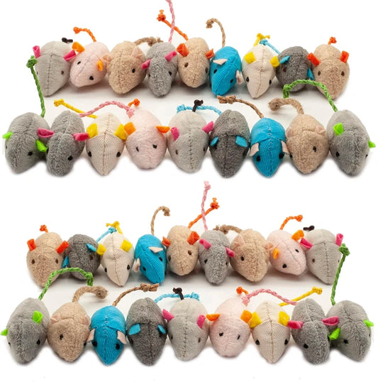 Catnip Rattle Mouse Toys – Interactive Plush Chase & Hunt Toys for Indoor Cat